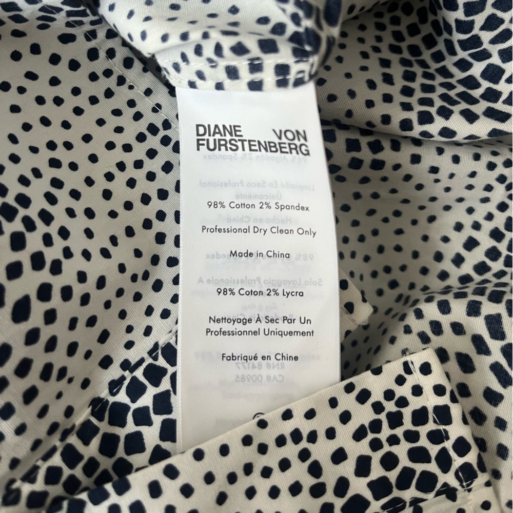 DIANE VON FURSTENBERG Caleb Printed Stretch-Cotton Poplin Shirt - Picture 8 of 11